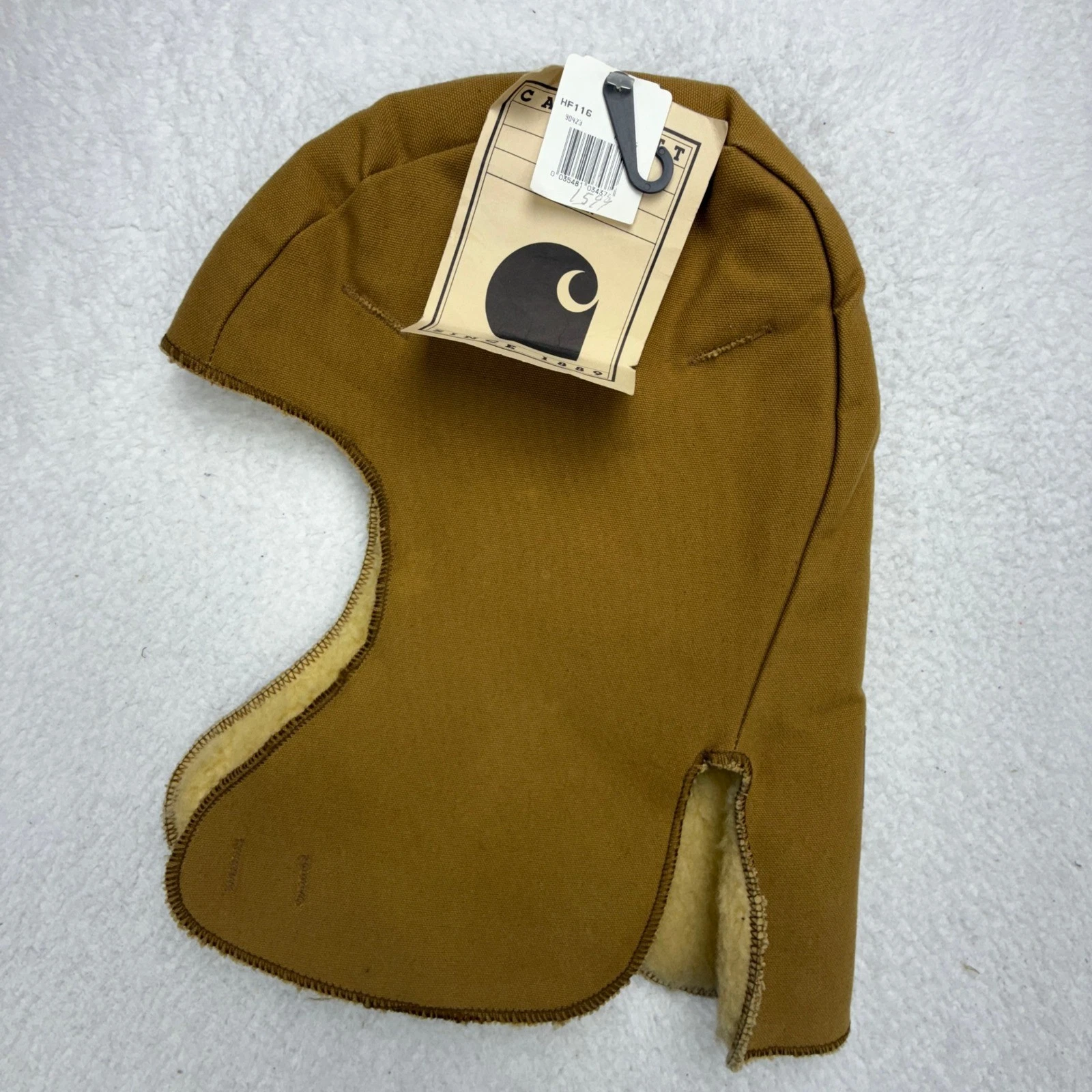 Carhartt HF116 Brown Duck Sherpa Lined Hood Balaclava Mens USA NWT NOS