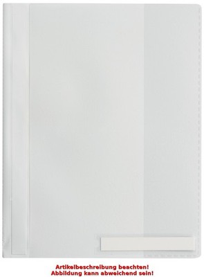 DURABLE Schnellhefter, DIN A4, aus PVC, weiß