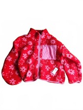 Old Navy NWT Cozy Sherpa Zip Pocket Jacket for Kids / Girls - Large L 10/12