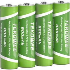 4 Pack 14500 Rechargeable Battery, 3.7V Li-ion Rechargeable Batteries 800mAh ...