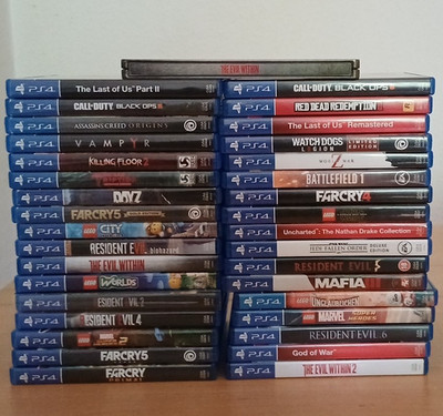 PS4 Spiele-Sammlung/Konvolut inkl. Resident Evil SteelBook, The Last of Us u.a.