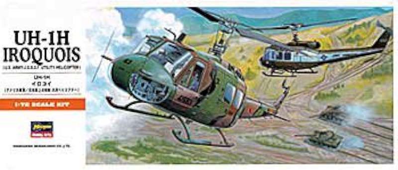 Huey UH-1H Iroquois, 1/72 by Hasegawa, Model Airplane