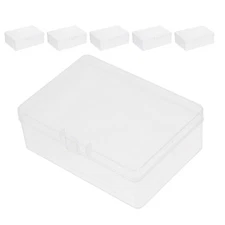 6 Pcs Card Protection Box Game Storage Holders Container Plastic