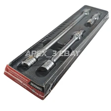 Snap-on | 203FXWKL | 3 piece 3/8" Drive Locking Wobble Extension Set | 3” 6” 11”