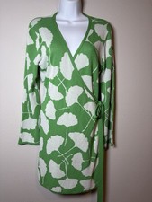 Diane Von Furstenberg Green Knit Wrap Dress~Sz M~Belted Target Collab Collection