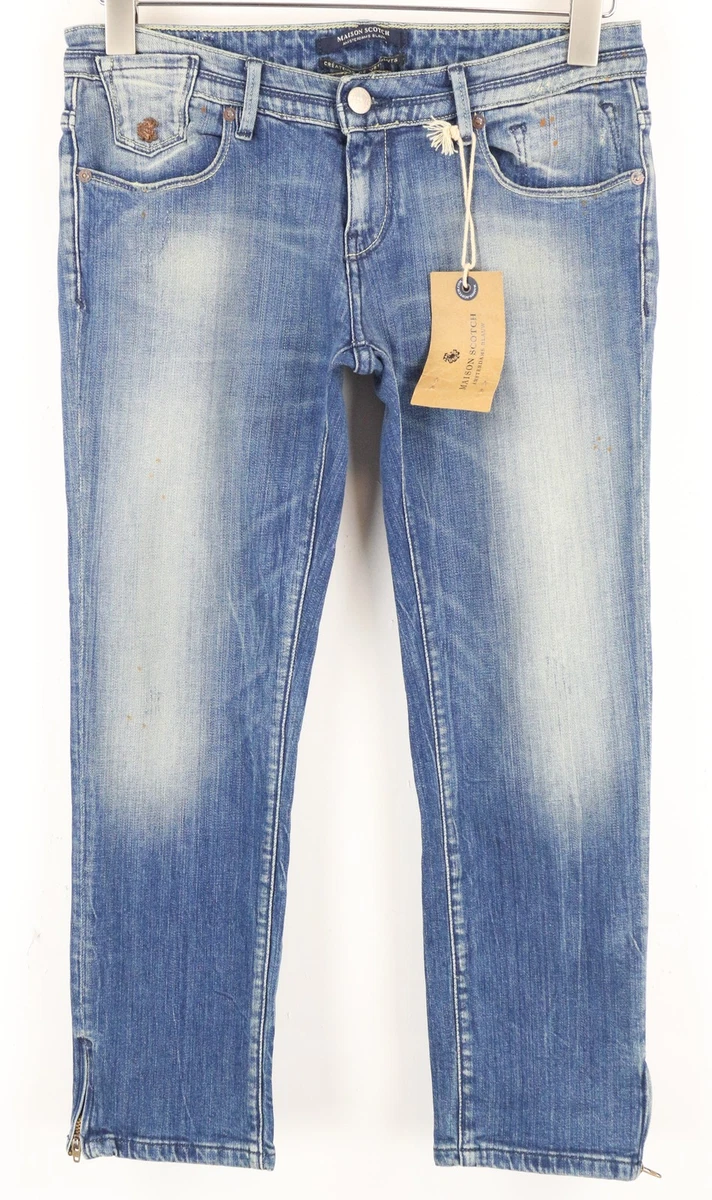 Jean Femme Maison Scotch Taille 34 Jambe 30 - Délavé Bleu Moyen, Très Bon état