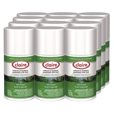 Claire 114 11 oz Aerosol Spray Metered Air Freshener - Rain Forest (12/CT) New