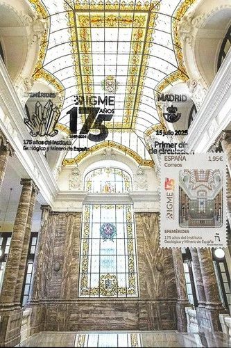 SPAIN. MAXICARD FIRST DAY. GEOLOGICAL AND MINING INSTITUTE. MADRID. 2025