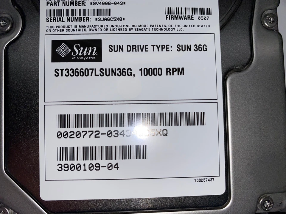SUN 36GB 3.5" HDD ST336607LSUN36G SCSI U320 10000U/min - Neu - Bild 4 von 4