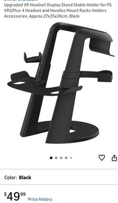 Upgraded VR Headset Display Stand Stable Holder for PS VR2/Pico 4 