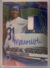 Maxwell Hairston 2025 Panini Phoenix Rookie Phenoms Patch Auto Dreamweaver 4/6