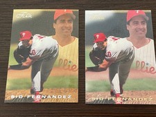 Sid Fernandez Baseball Card Lot - 1996 Flair Base & Gold Parallel #334