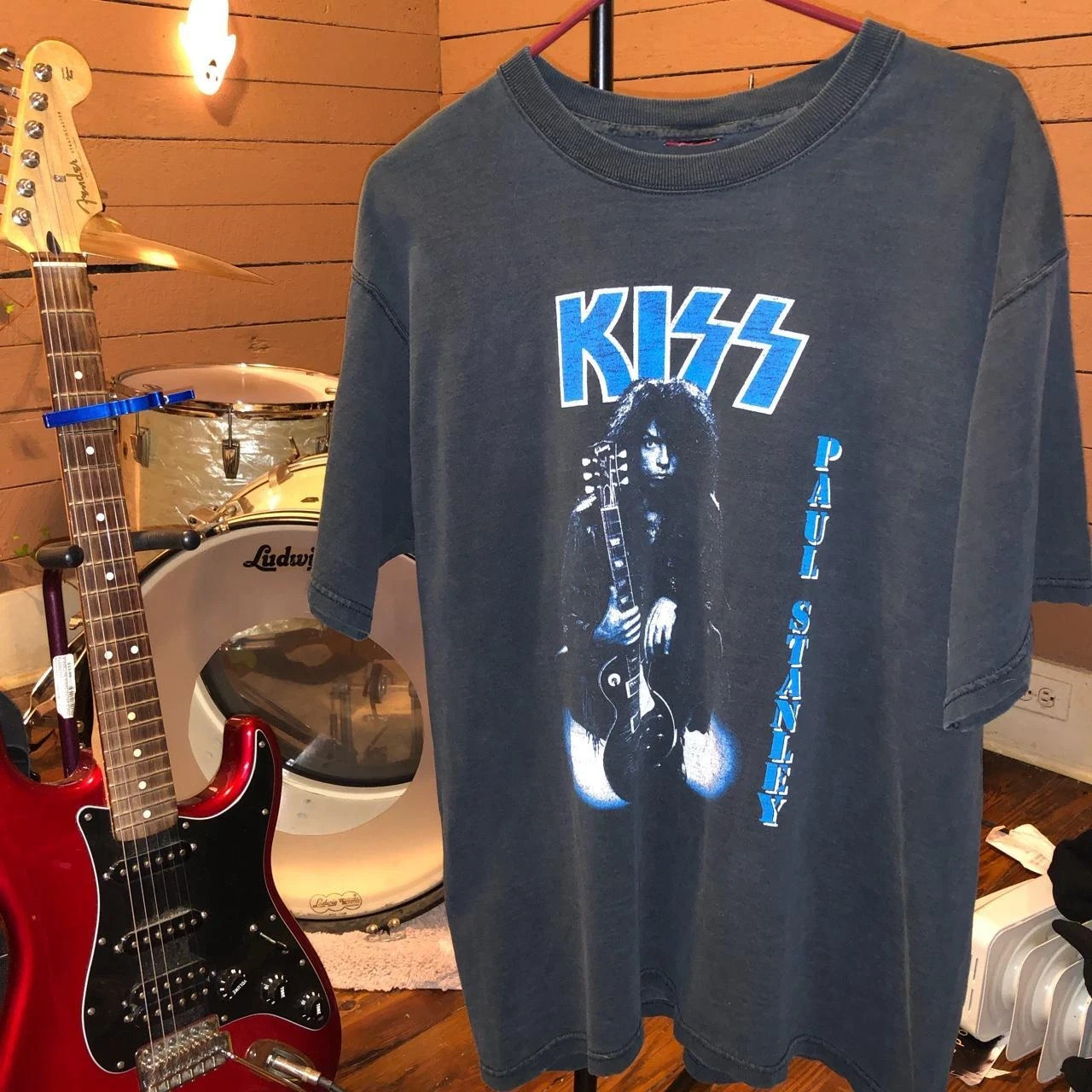 Paul Stanley Band Retro Style Black Short Sleeve Unisex Tshirt HT544