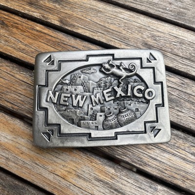 1994 Colorado Silver Star ''New Mexico'' Gürtelschnalle 227 Gramm 8,5x6,25cm USA  