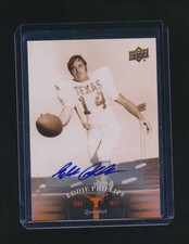 EDDIE PHILLIPS 2011 UPPER DECK UNIVERSITY OF TEXAS AUTO PARALLEL #23