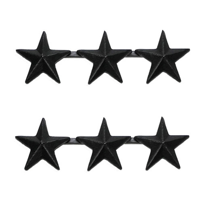 #ad #ad Navy Collar Device: Vice Admiral 3 Star black metal $26.39