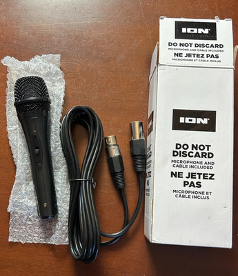 ION XLR Microphone with 15ft XLR 3-Pin Cable for Total PA Ultimate Systems
