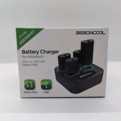 BEBONCOOL Battery Charger for XSS/XSX/X1 Includes 4 x 1200 mAh Battery Pack USB