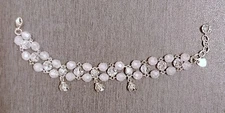 ONE-OF-A-KIND BRACELET: STERLING SILVER, QUARTZ, RHINESTONES. HOLT RENFREW 1990