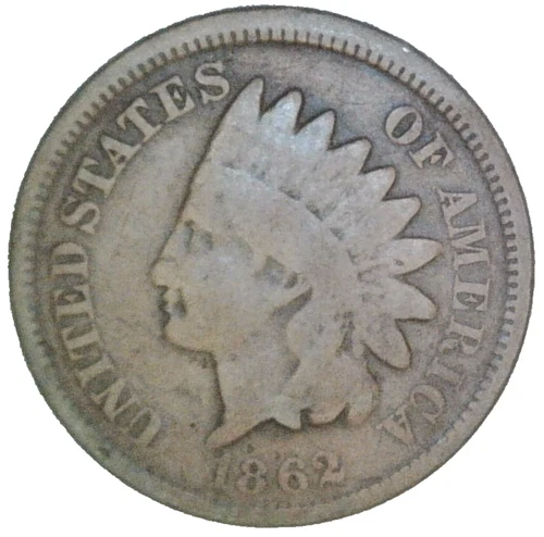 1862 Indian Head Penny Cent Coin Lot EE7