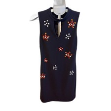 Guess Embellished Sleeveless Dress Size Red White Blue Sz 8 Patriotic Glam