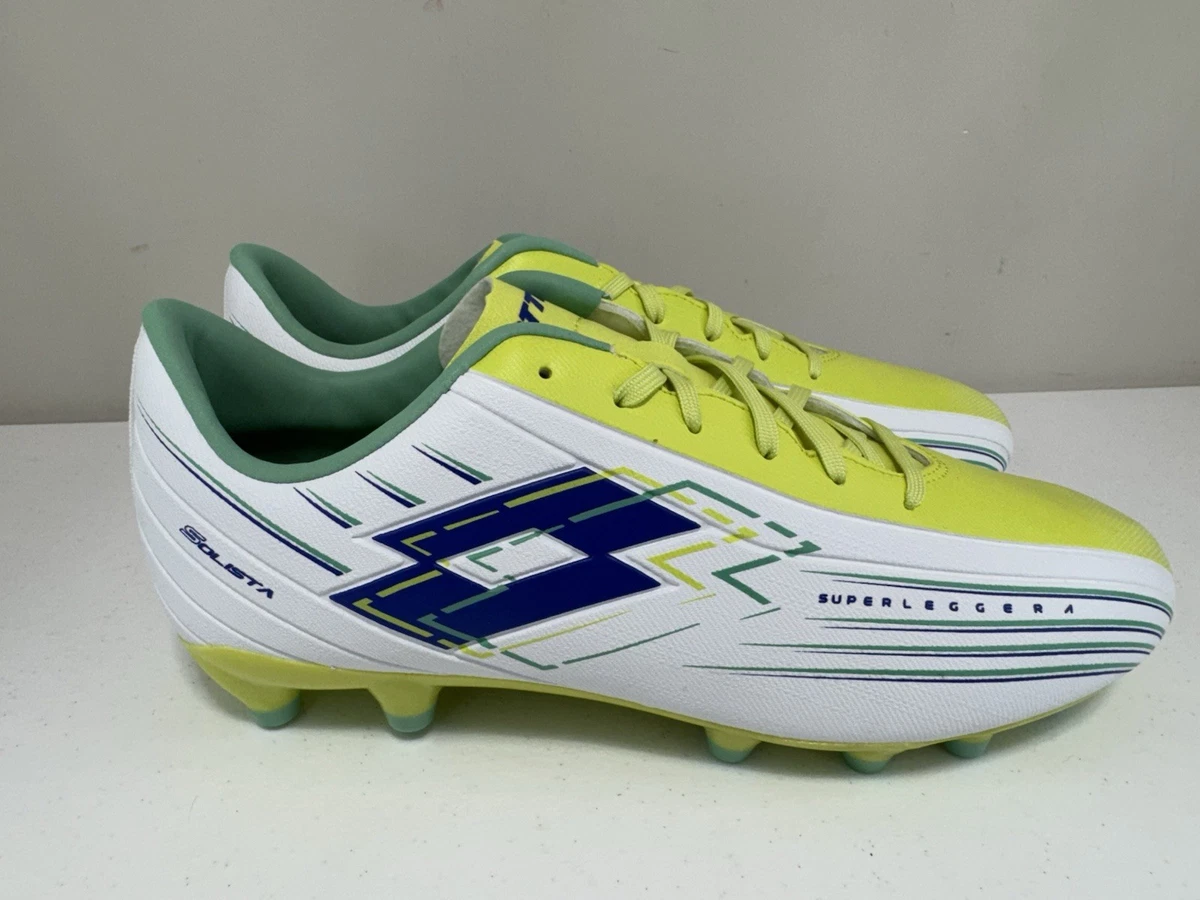 Crampons Lotto Solista 700 VIII FG - Homme US 7.5 - Blanc/Vert NEUF En Boîte