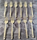 New ListingSet of 11 International Sterling ROYAL DANISH Salad Forks - 6 3/8" - No Mono