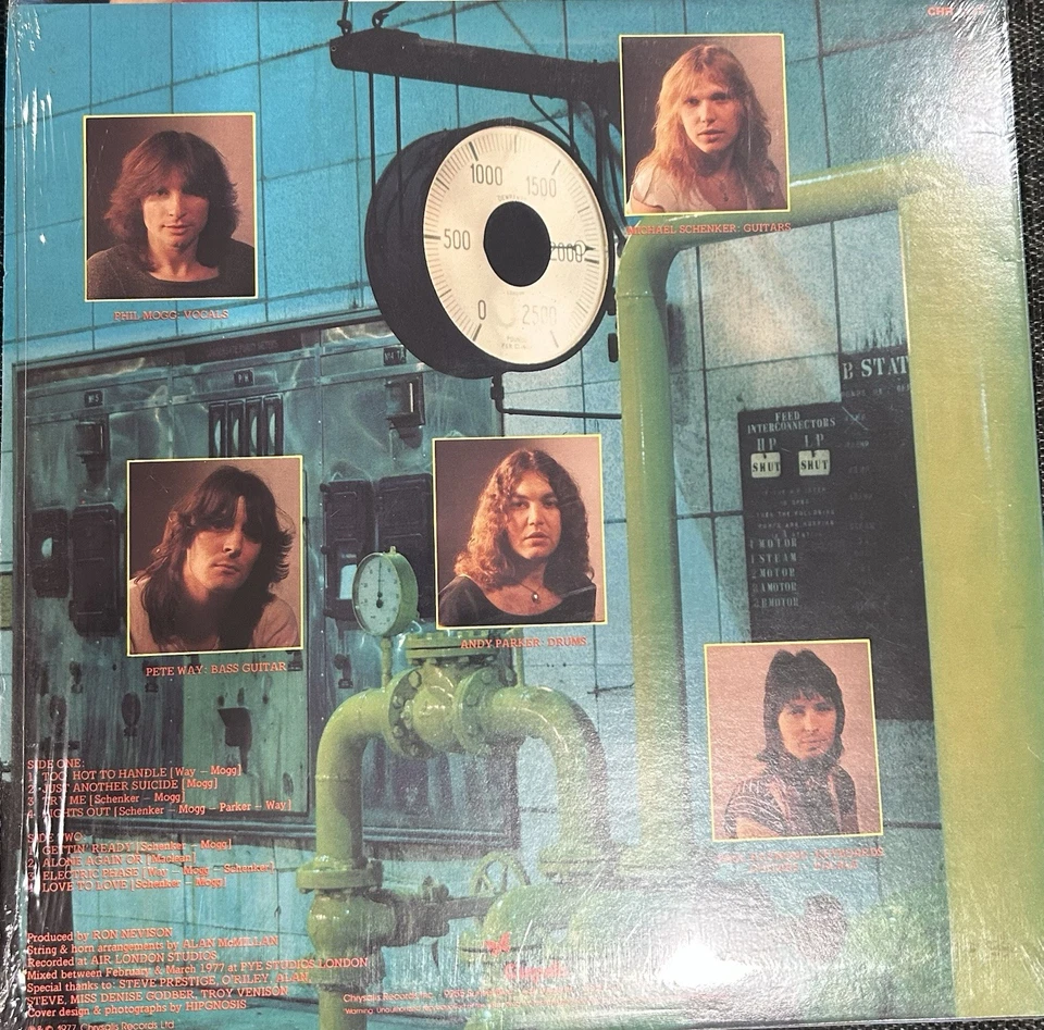 UFO Lights Out LP 70s VINYL RECORD LP 1977 Chrysalis CHR-1127 rock original rare - Image 2 of 3