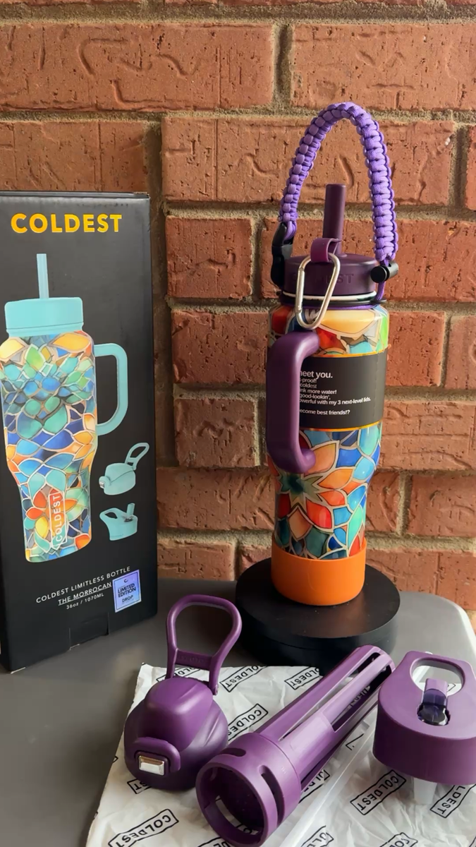 UNIQUE SALE Rare Coldest 36oz Limitless THE MORRACAN ,V8 LIDS