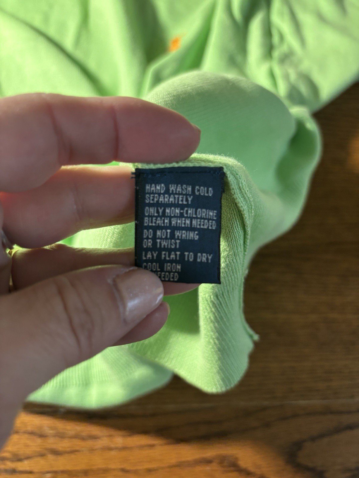 Polo Ralph Lauren Green Pima Cotton V-Neck Sweater Mens Large thumbnail 5