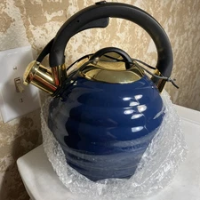 LAZNEYRU Stainless Steel Whistling Tea Kettle 3.2 Quart New Open Box