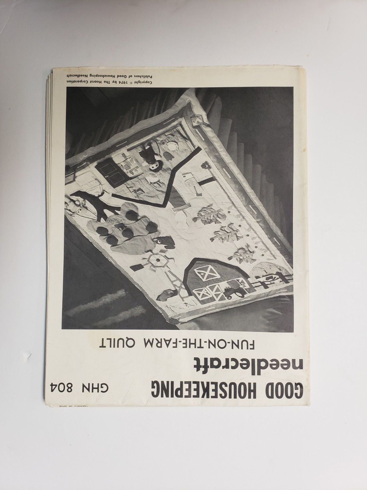 Good Housekeeping Needlecrafting FUNONTHEFARM Quilt pattern Vintage