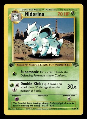 first edition oddish pokemon card 1999 Pokémon ODDISH 1st Edition Jungle 58/64 LP