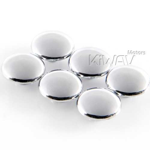 Magazi chrome bolt screw nut head cover cap for 8mm bolt (6mm allen key) x6pcs - Picture 2 of 2