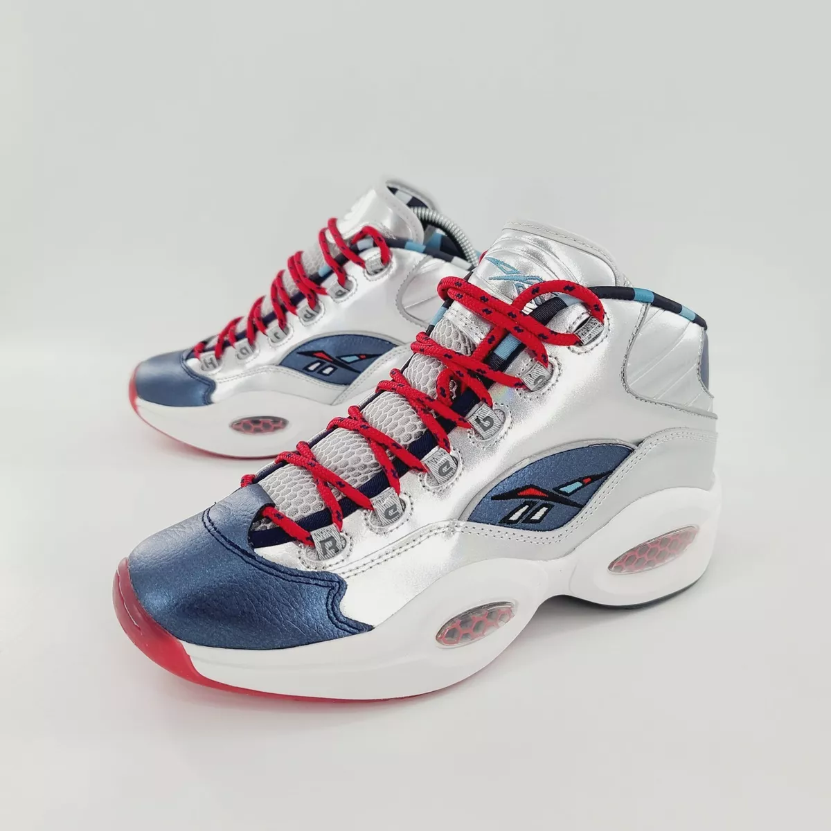 Reebok Classic Question Mid Iverson x Harden OG Meets OG Silver 10 USA Olympic