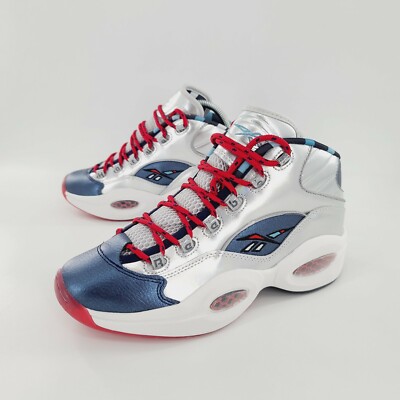 Reebok Classic Question Mid Iverson x Harden OG Meets OG Silver 10 USA Olympic