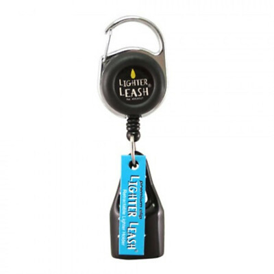 Premium Retractable Lighter Leash - Keychain Holder With Clip For Lighters And Small Items, Black