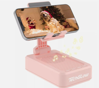 Gift for Women Foldable Cellphone Stand with Bluetooth Speaker Wireless Speak...