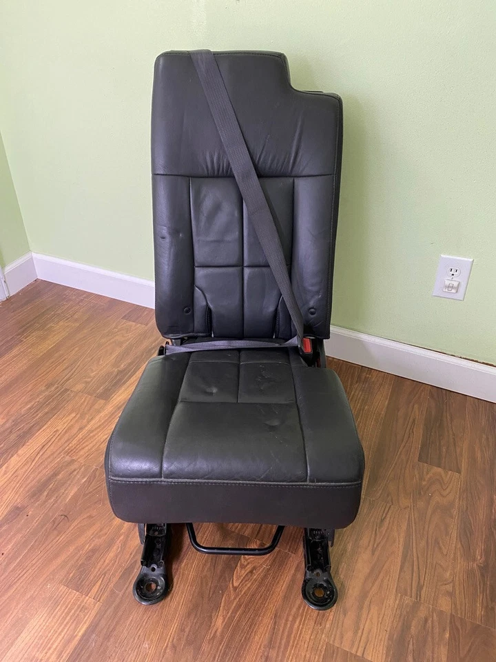 Ford Expedition Lincoln Navigator 2007-2017 segunda fila asiento de banco central negro OEM Foto 2 de 4