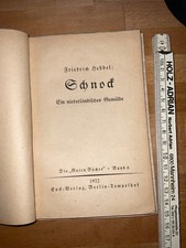 Friedrich Hebbel: Schnock z 1922 roku, akcja rozgrywa się w 1836 roku