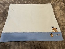 EUC Carter's Child of Mine Blue Baby Blanket lovey daddy's champ dog puppy