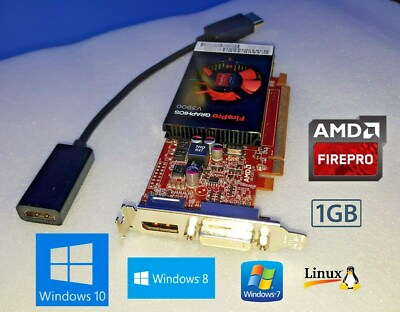Dell Optiplex 330 390 760 780 790 960 980  SFF Video Card + DP to HDMI Cable