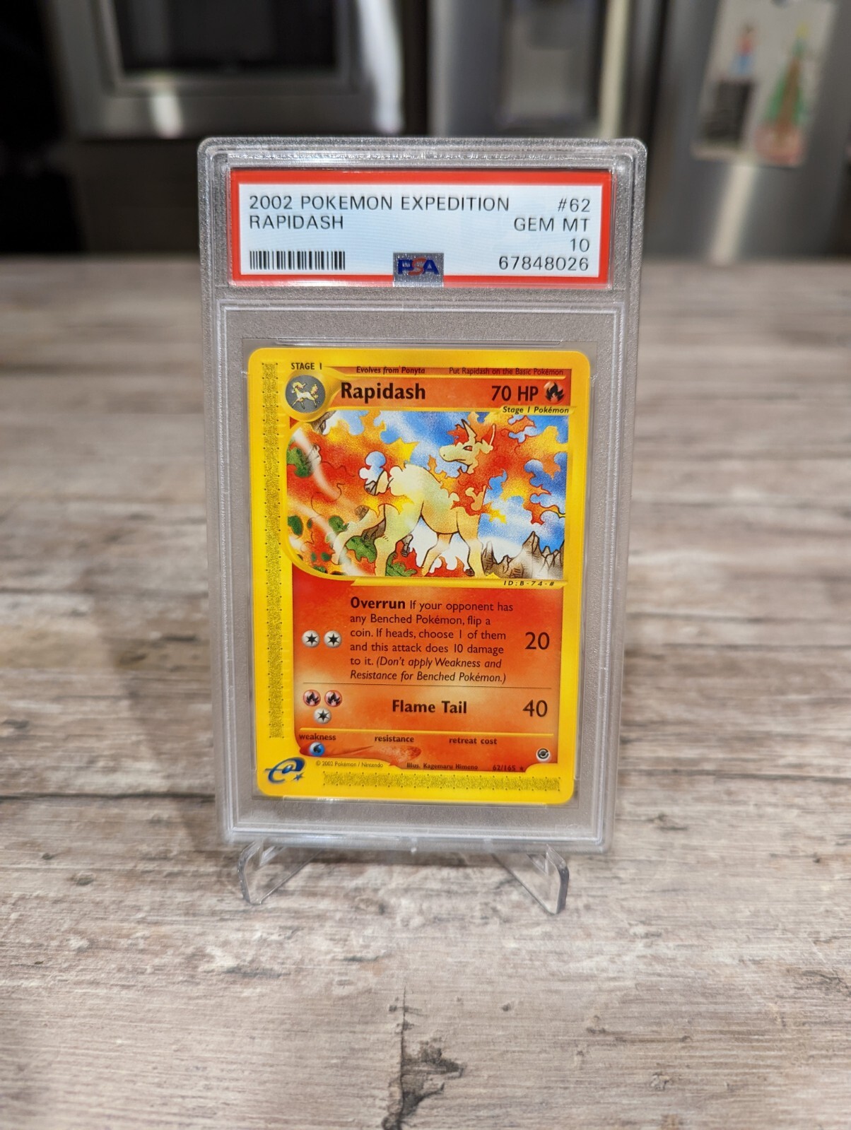 2002 Pokemon Expedition Rapidash 62/165 PSA 10 💎 GEM Mint