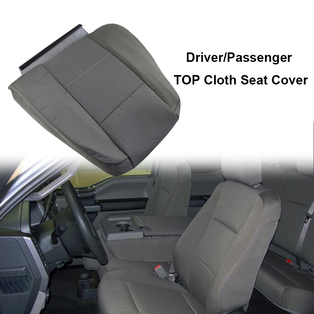 For 2015 2016 2017 2018 2019 2020 Ford F150 XLT Top Back Gray Cloth Seat Cover