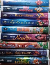 walt disney black diamond vhs tapes lot