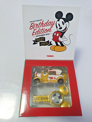 Tomica Mickey Mouse Birthday Edition Disney Motors Dream Star Classic with Key