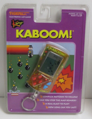 Kaboom! LCD Game Keychain Tiger Electronics 1997 New, Sealed, Nice! FREE SHIP