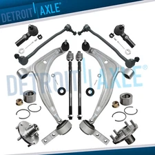 10pc Front Control Arm Ball Joint Tie Rod Wheel Bearing for Nissan Altima Maxima