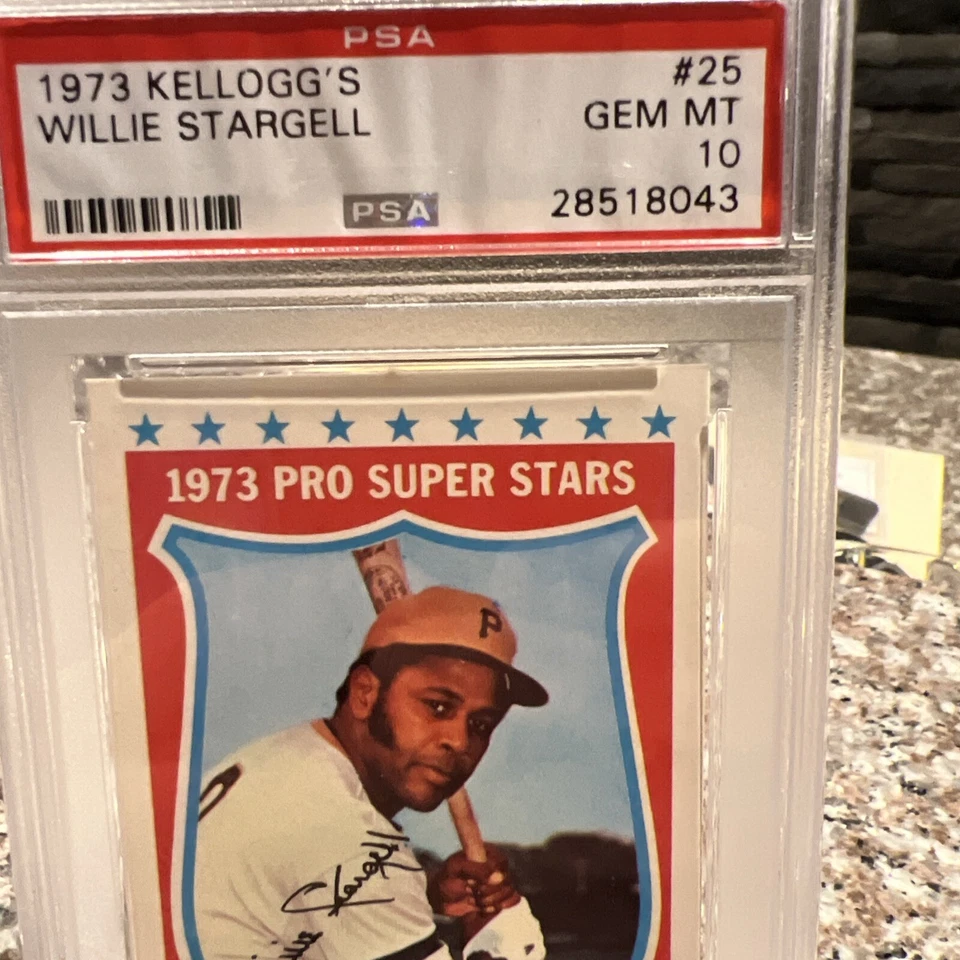 Willie Stargell 1973 Kellogg's Pro Super Stars #25 PSA 10 GEMA COMO NUEVA - PIRATAS 🔥 Foto 3 de 4