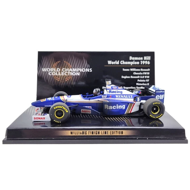 Damon Hill Williams Renault FW18 1996 - 1/43 Minichamps Campione del Mondo - Immagine 4 di 4